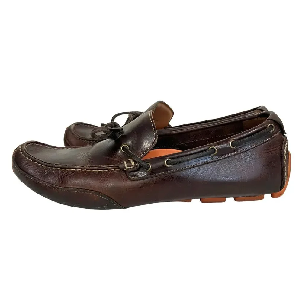 Cole Haan Driving Moc Mens Size 10.5 M Brown Leather Comfort Preppy Casual
